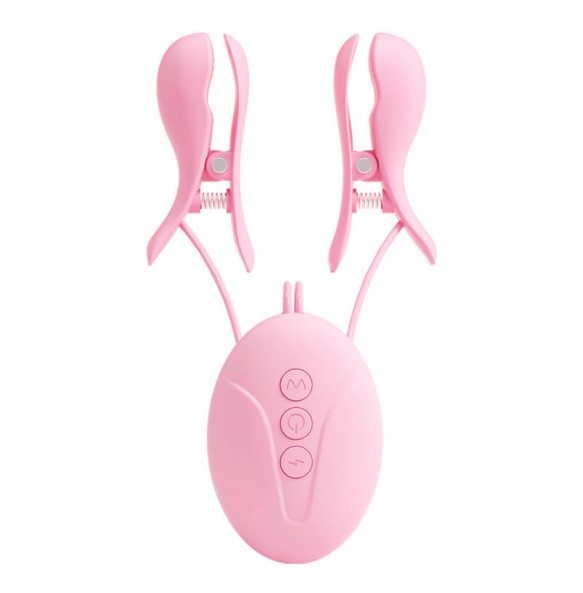 MizzZee - Electro Shock Vibrating Nipple Clamps (Chargeable - Pink) MizzZee - Electro Shock Vibrating Nipple Clamps (Chargeable - Pink)